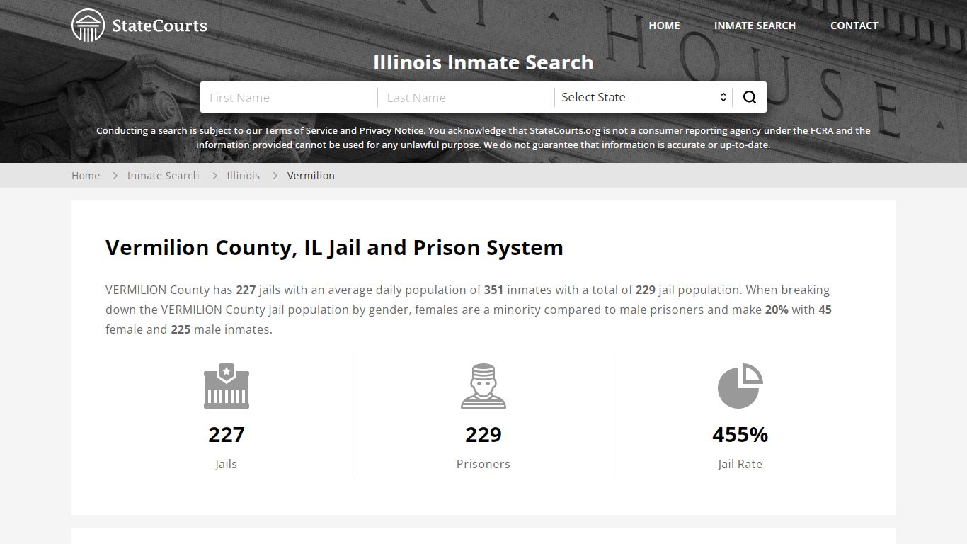 Vermilion County, IL Inmate Search - StateCourts