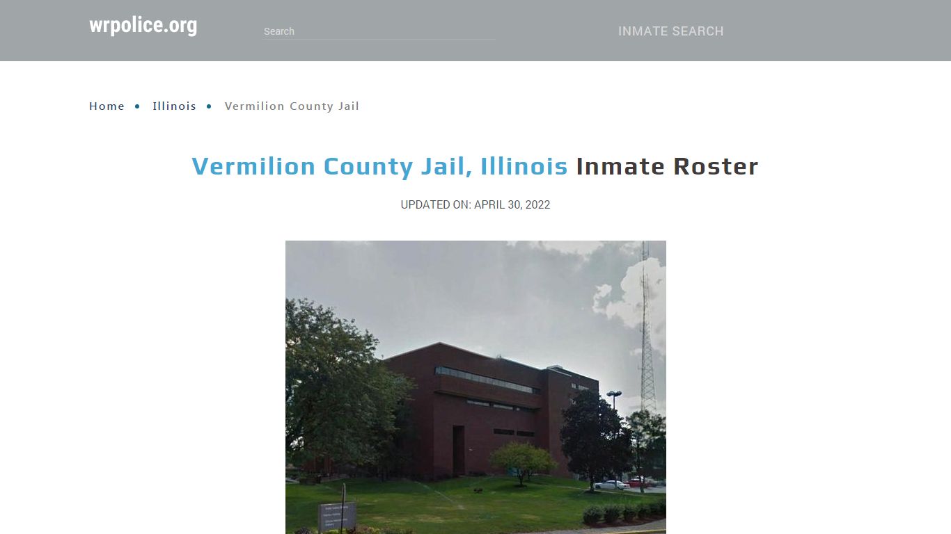 Vermilion County Jail, Illinois - Inmate Locator